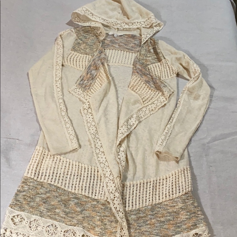Miss Me Pieced Cardigan Sweater